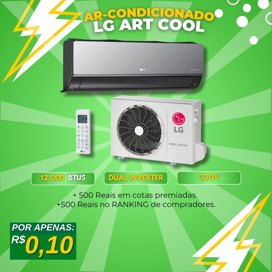 Ar-Condicionado LG Art Cool 12.000 BTUs Inverter 220V